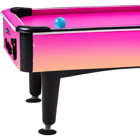 Pink ombre air hockey table with glitter  emoji