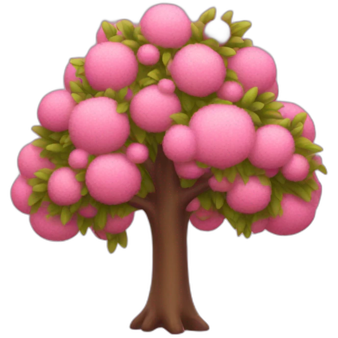 pink tree emoji