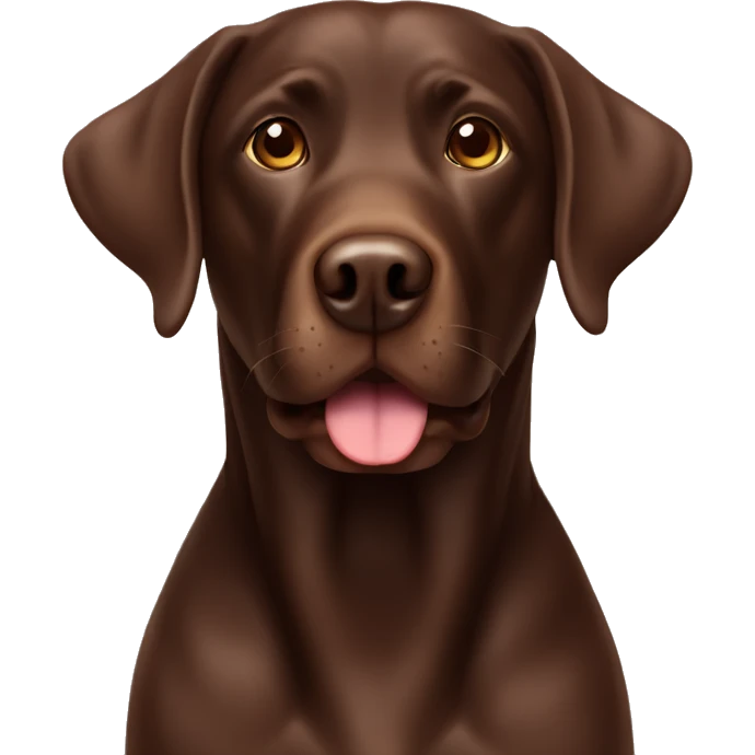Chocolate lab  emoji