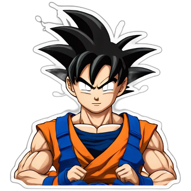 Goku avec kameha emoji