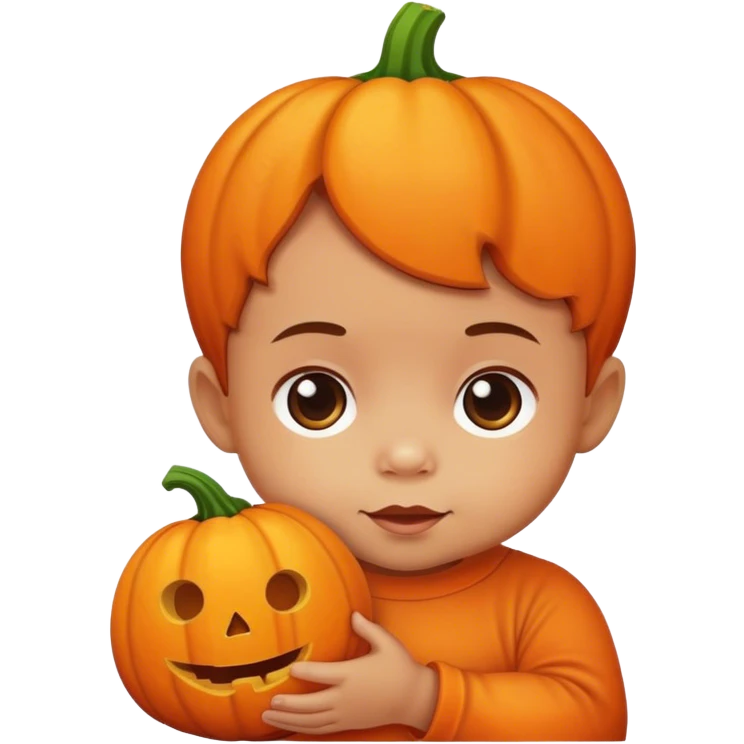 Pumpkin baby emoji
