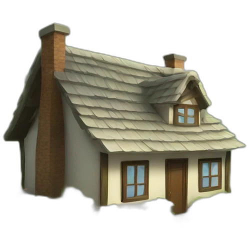 small falimy house in nature emoji
