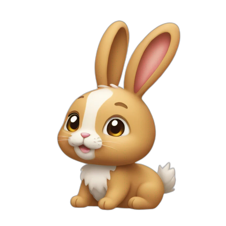 Doudou lapin emoji