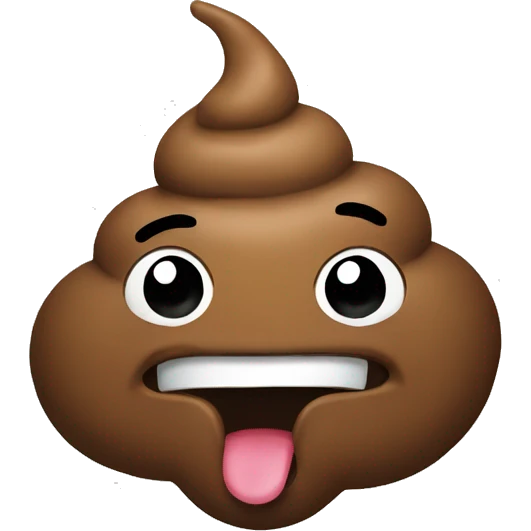 Poop happy emoji