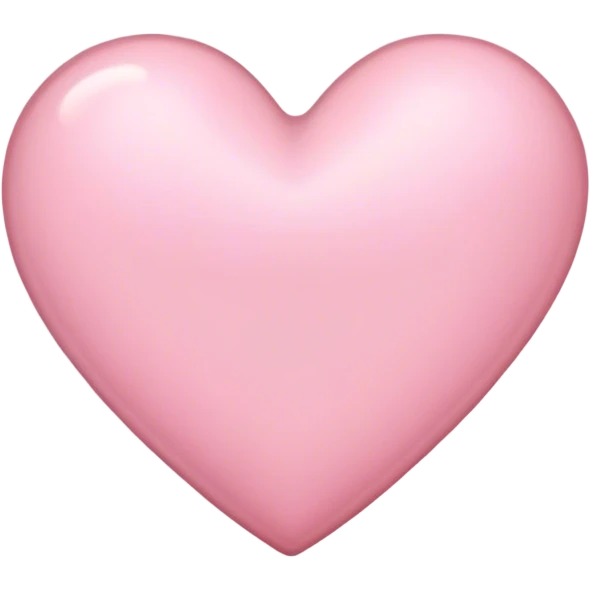 light pink heart emoji