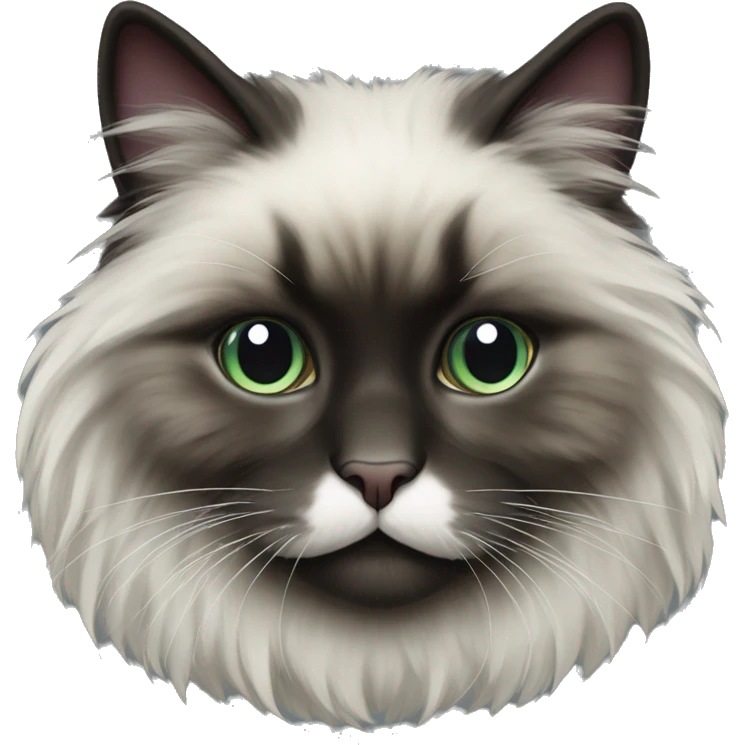neva masquerade fluffy cat emoji