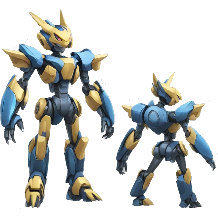 Futuristic Mechanical Pokémon-Medabot-Dragon full body emoji