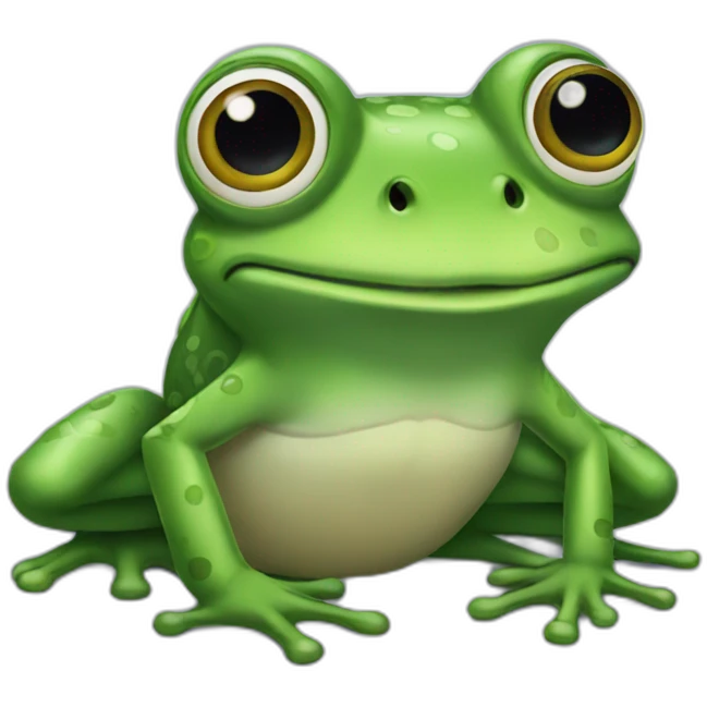 frog big eyes emoji