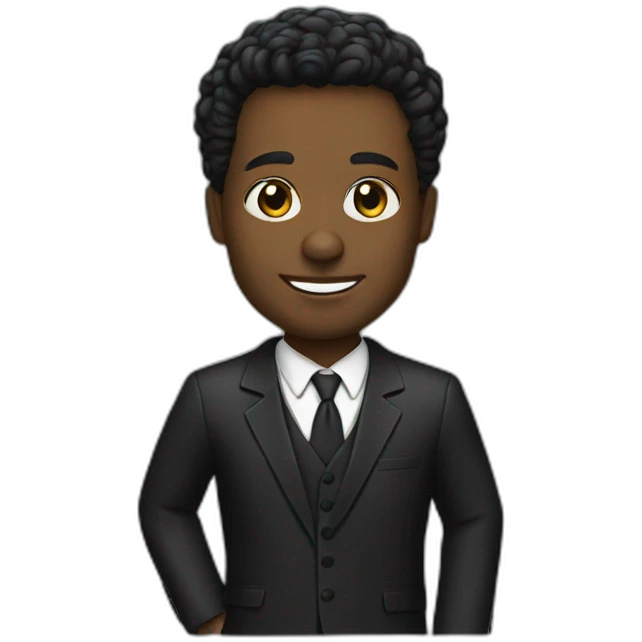Lawyer black American emoji