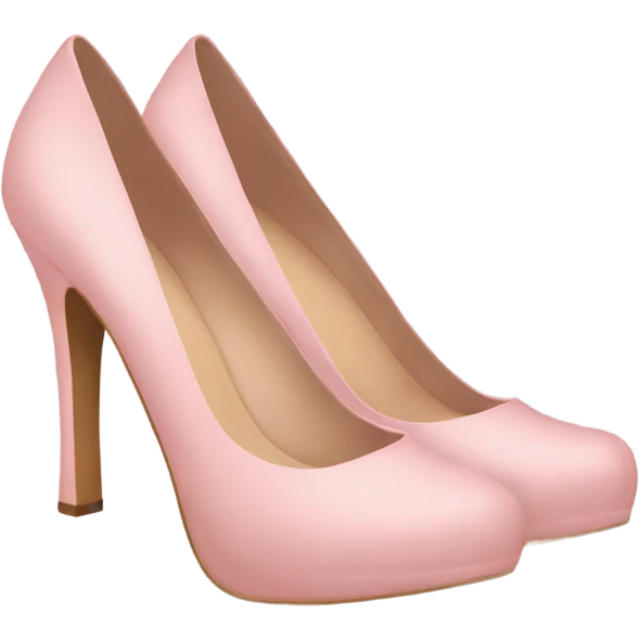 Soft pink heels emoji