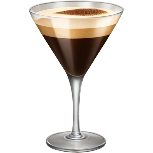 Espresso martini  in tall glass emoji
