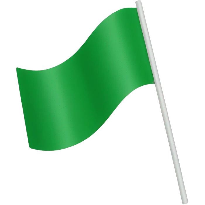Green flag emoji