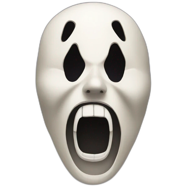 Mask scream emoji
