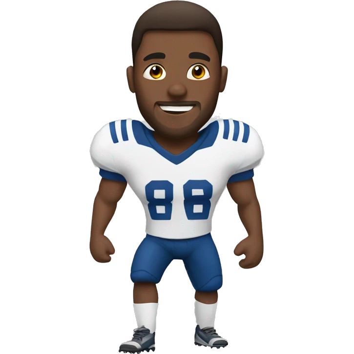 Make a Guy who is playing football emoji