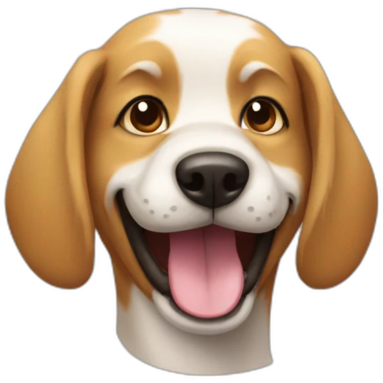 Smiley dog emoji
