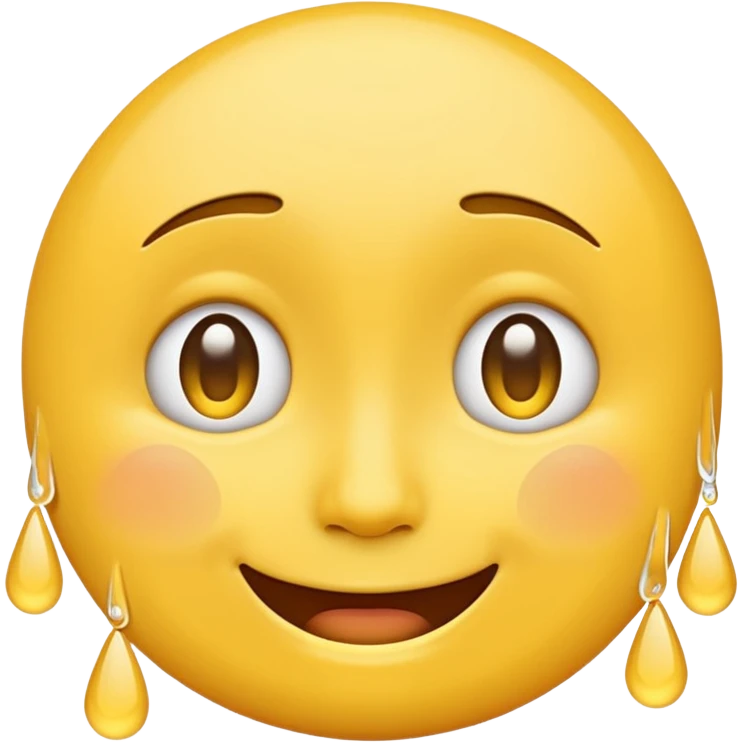 mix of these two 🥺☺️ but make it classic orginal emoji not woman or man face and without hearts and a little bit sad but still smile emoji