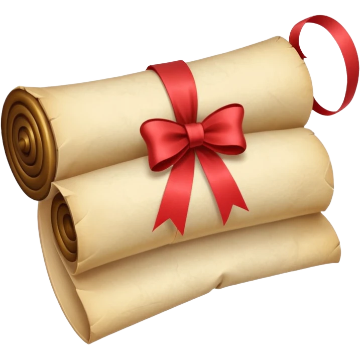 свиток связанный лентой  emoji