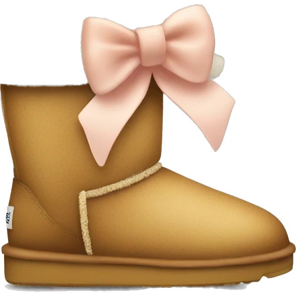 cute uggs with bow emoji