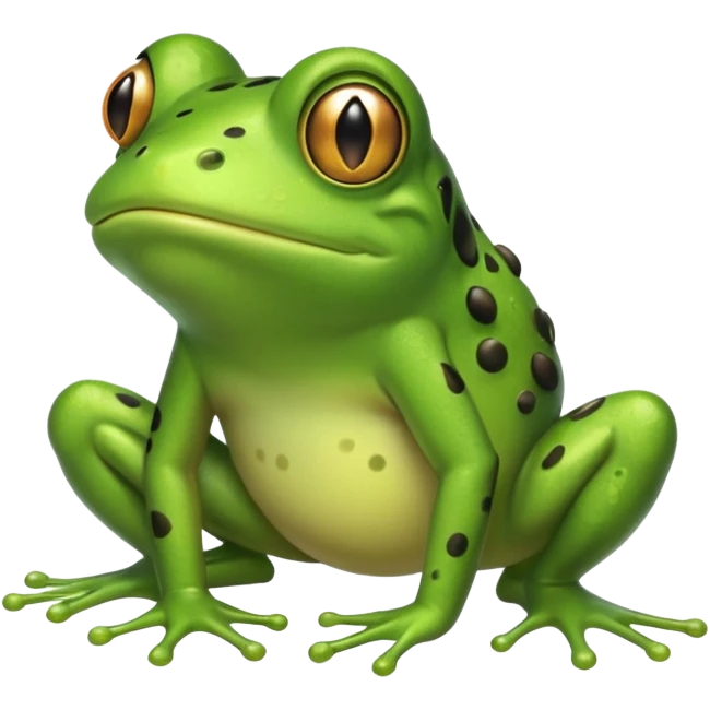 Frog farting showing wind from bum emoji