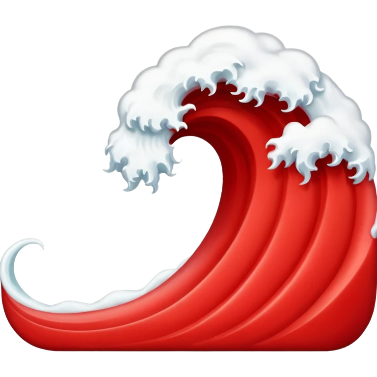 Red wave emoji