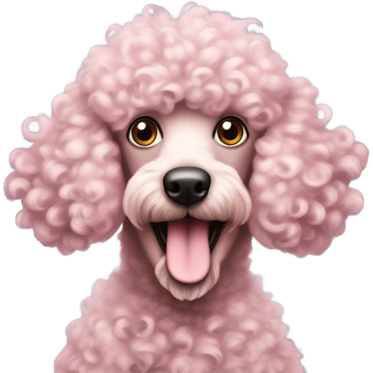 Pink poodle emoji