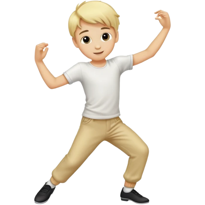 Blonde boy dancing  emoji