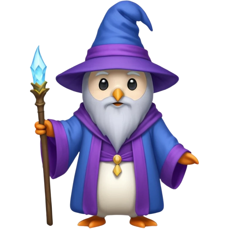 Penguin Wizard emoji