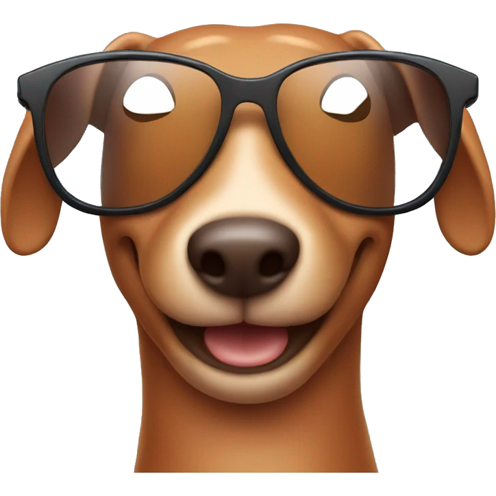 happy sausage in sunglasses  emoji