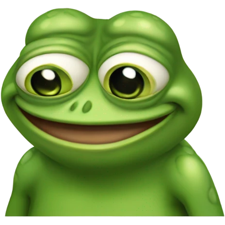 Pepe the frog from the meme emoji