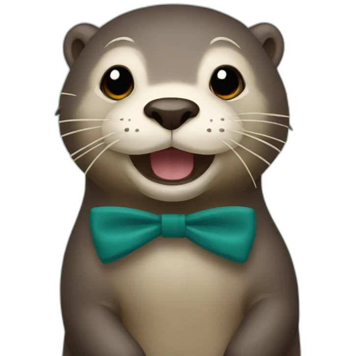 otter bow emoji