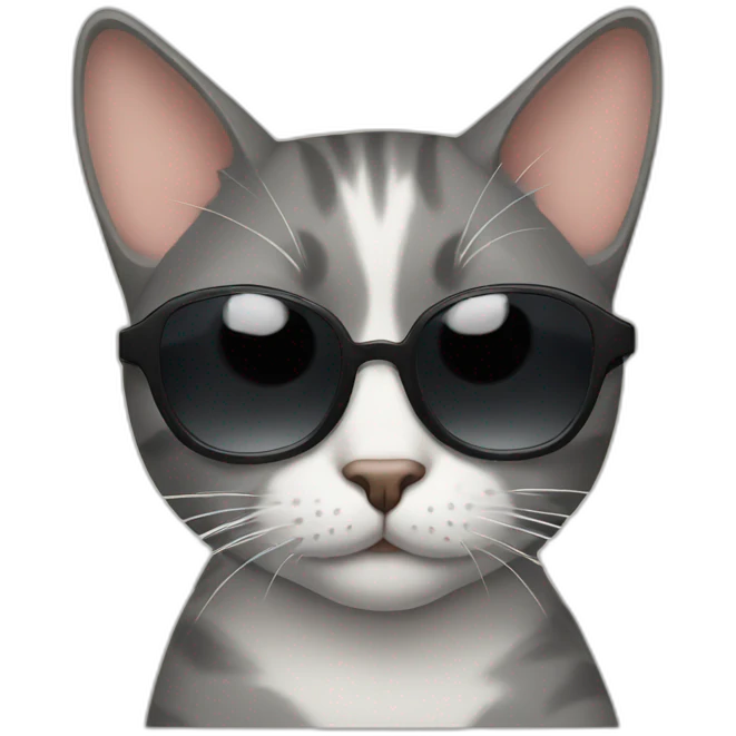 Cat with sunglasses emoji