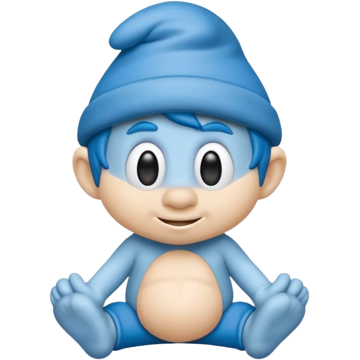 smart smurf  emoji