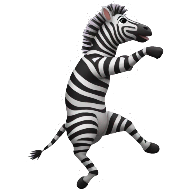Dancing zebra  emoji