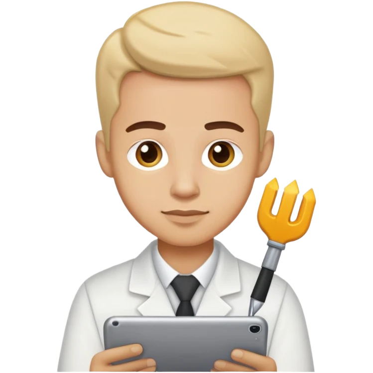 Hervé at work emoji