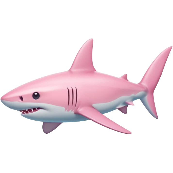 pastel pink shark emoji