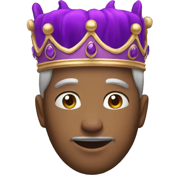 Purple crown emoji