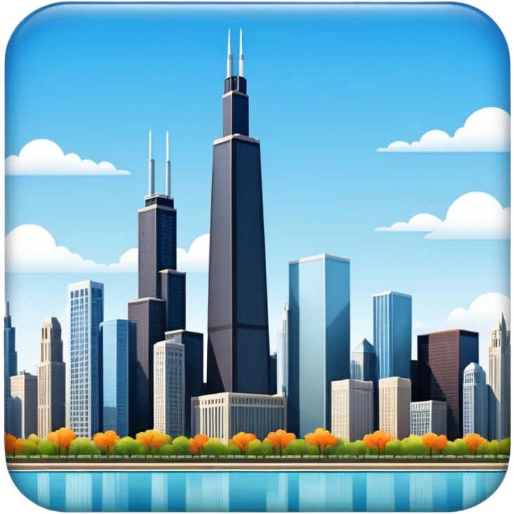 Chicago skyline  emoji