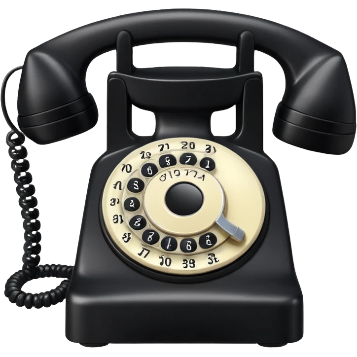 an old home phone  emoji