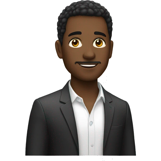 Negro y blanco emoji