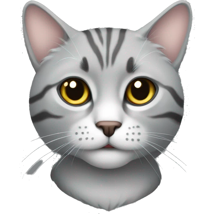 Кошка серая  emoji