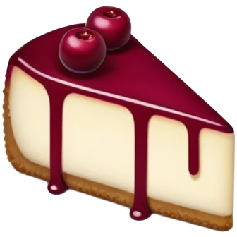 Cheesecake Burgundy emoji