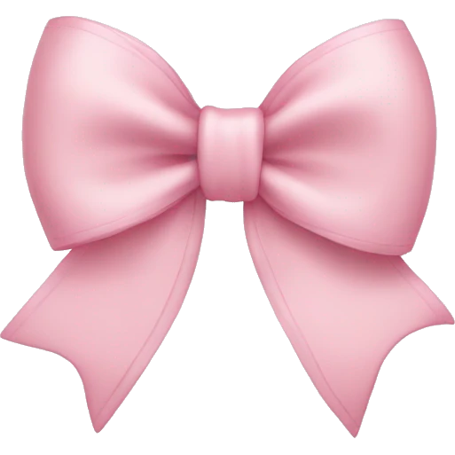 A light pink bow emoji