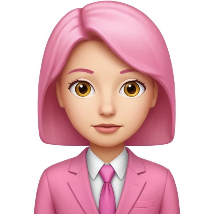 corporate SPAM executive in pink suit profile photo emoji