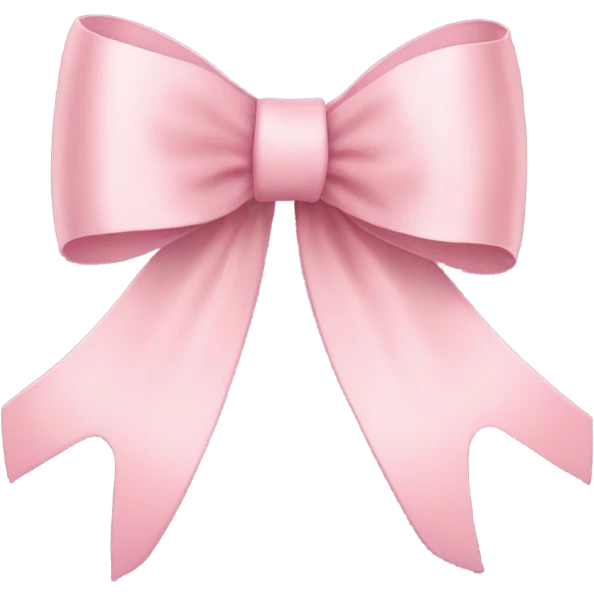 light pink ribbon bow emoji