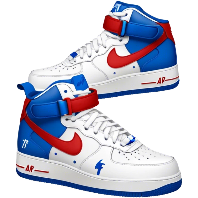 Crip and blood themed air force 1s emoji