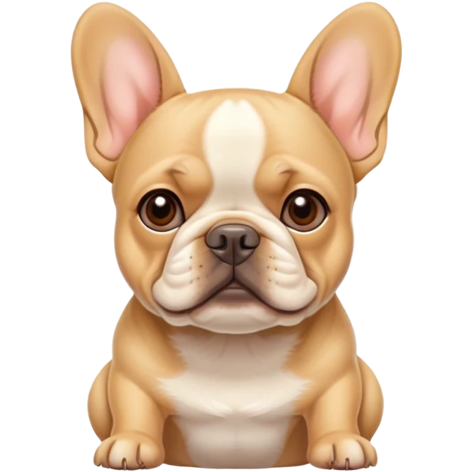 Blond frenchie emoji