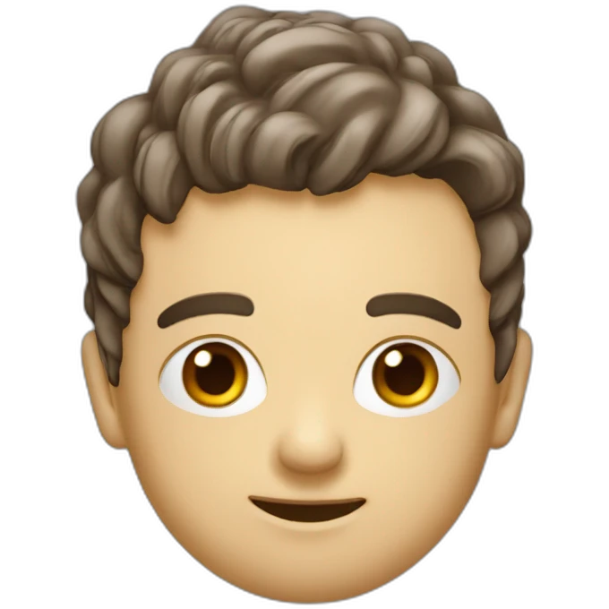 Brouillon dans la tête emoji