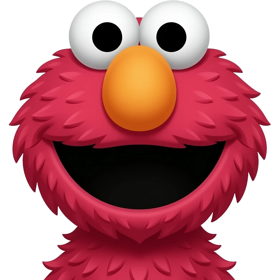 Elmo as mob boss emoji