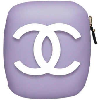 Chanel pillow light purple emoji