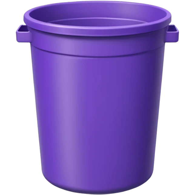 round purple bin empty emoji